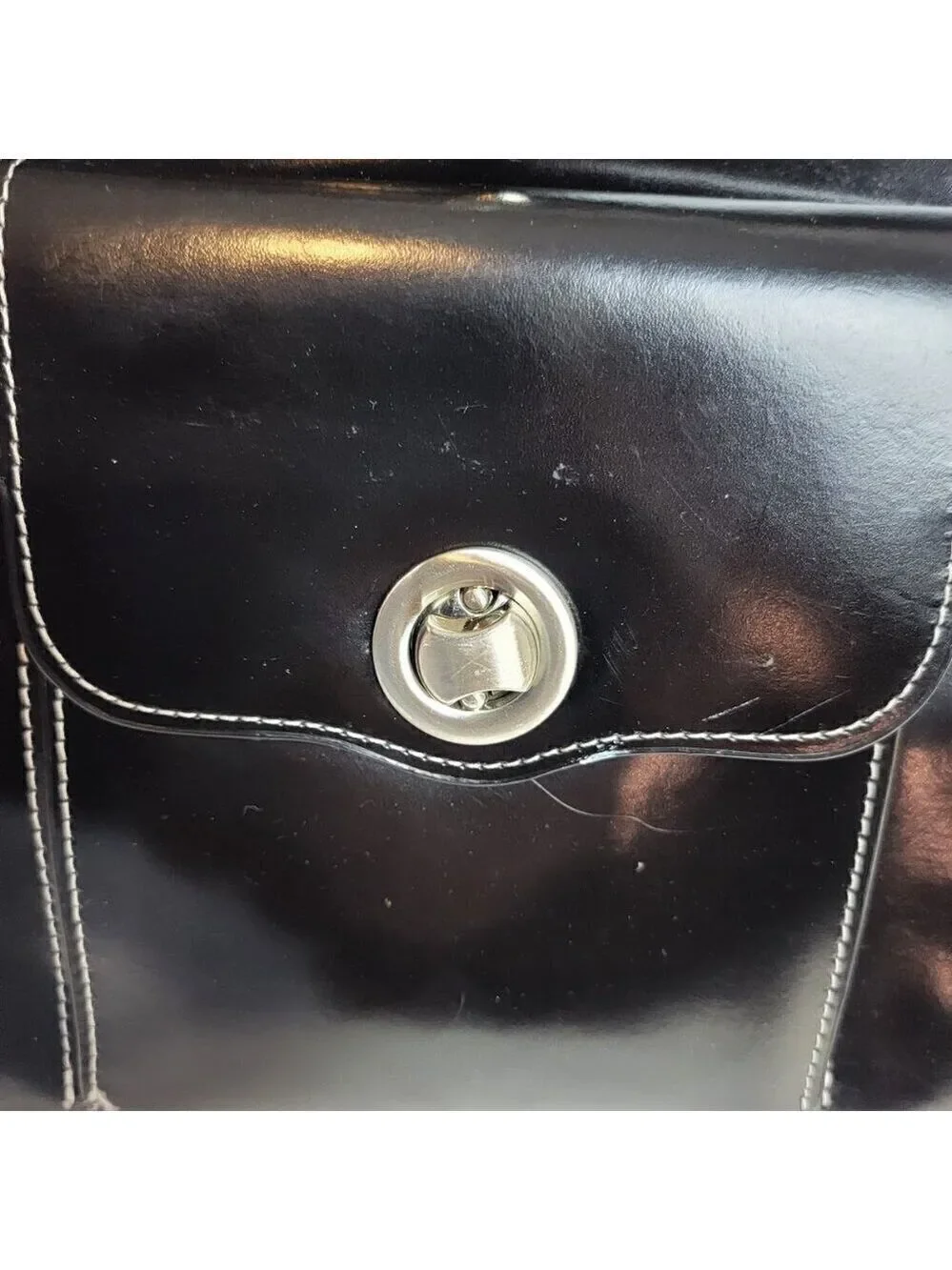 McKlein Verona Leather Laptop Briefcase